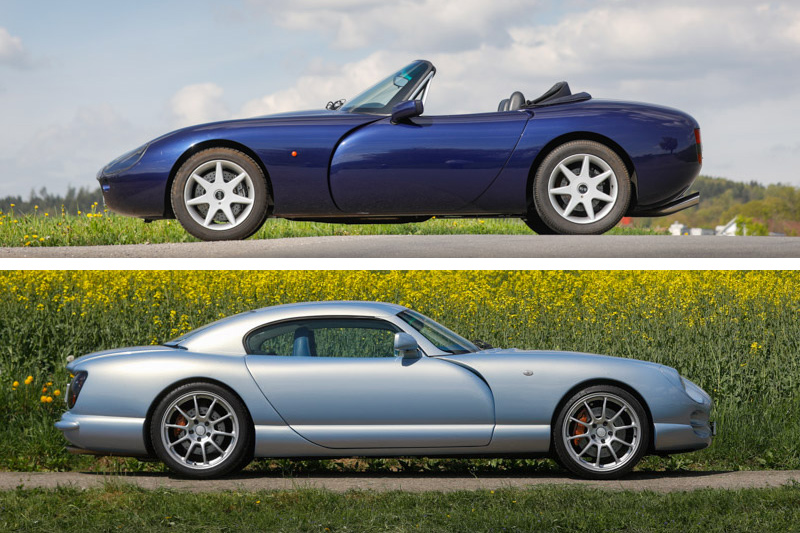 TVR Cerbera versus TVR Griffith 500 (© Bruno von Rotz)